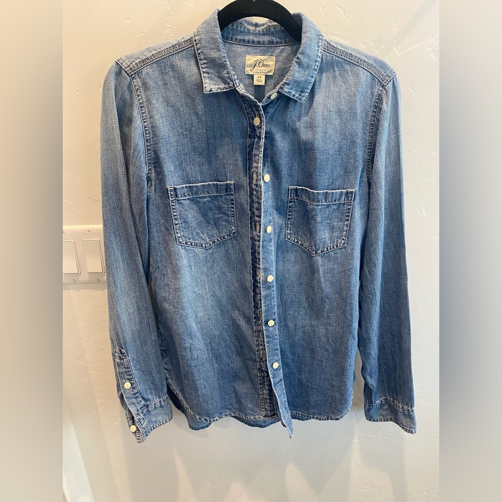 J.Crew, classic denim shirt, 4T